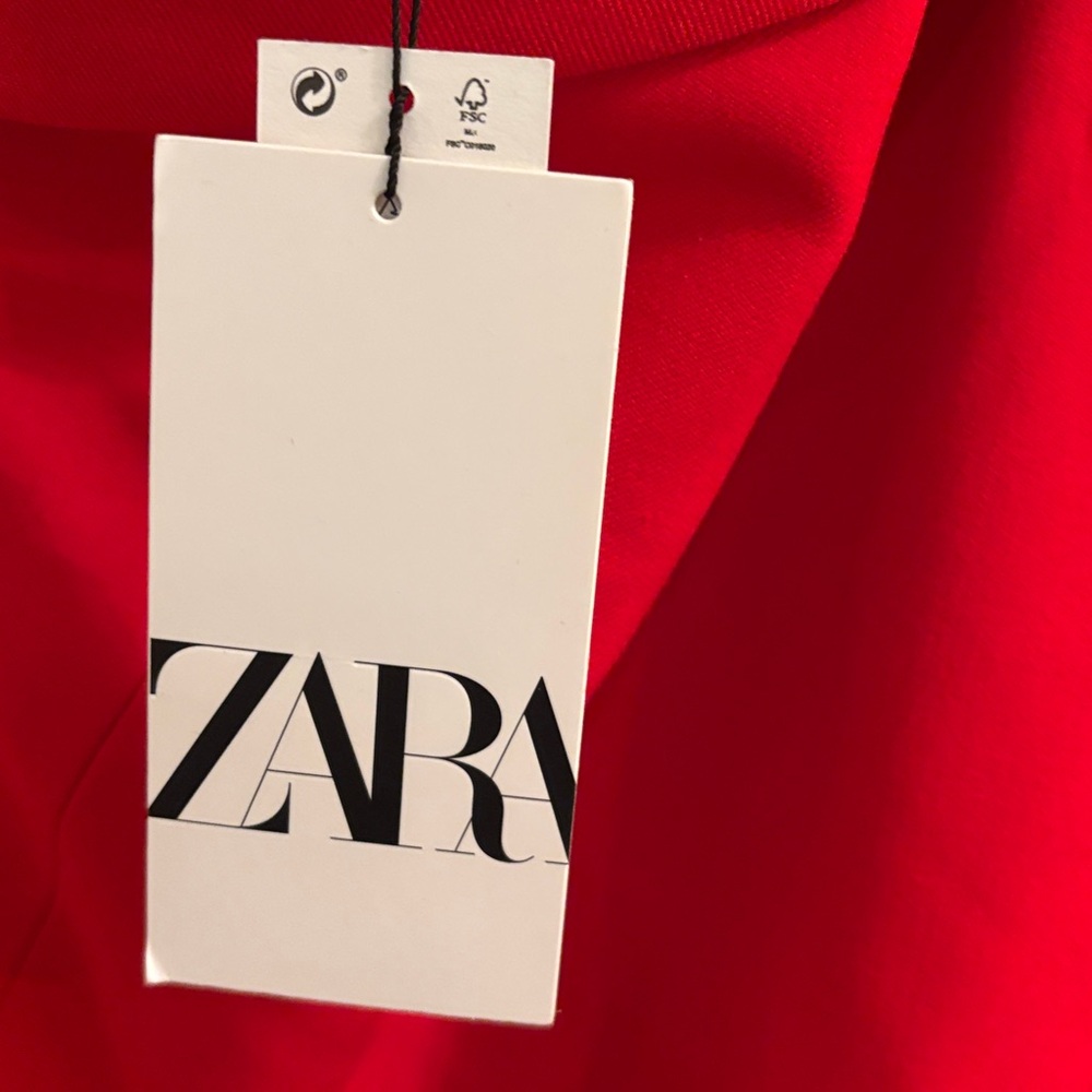 ZARA ASYMMETRIC BLAZER DRESS BLOGGERS FAVORITE NWT Large - Picture 8 of 9